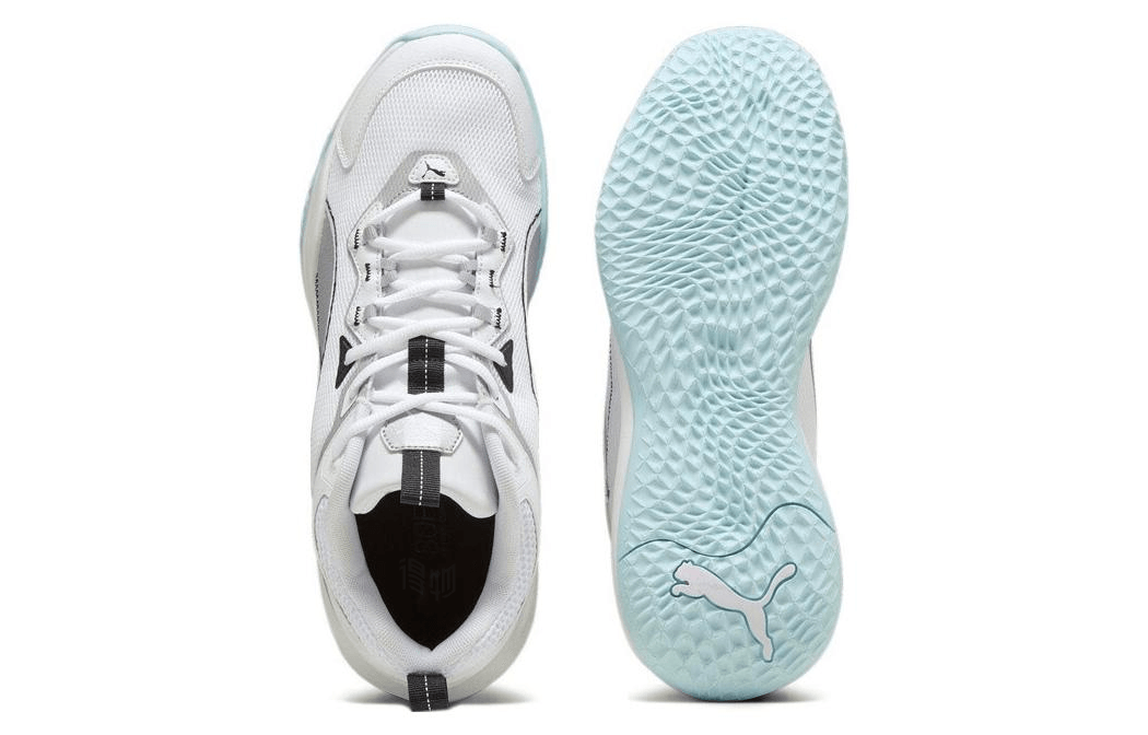 Puma Playmaker White Silver Black — фото 4