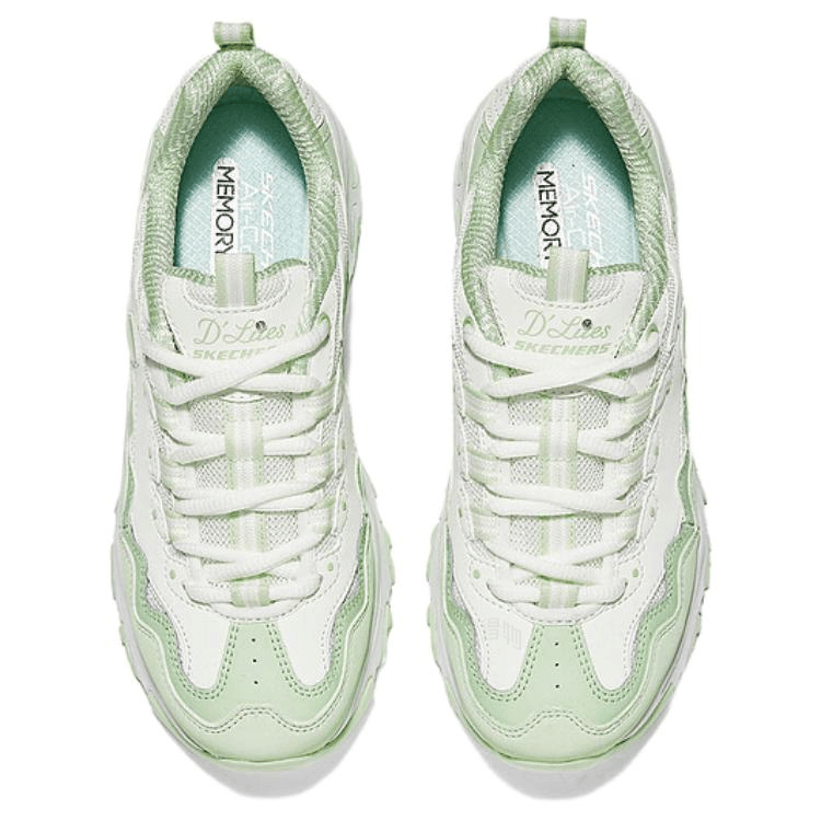 Skechers DLITES White Green — фото 2