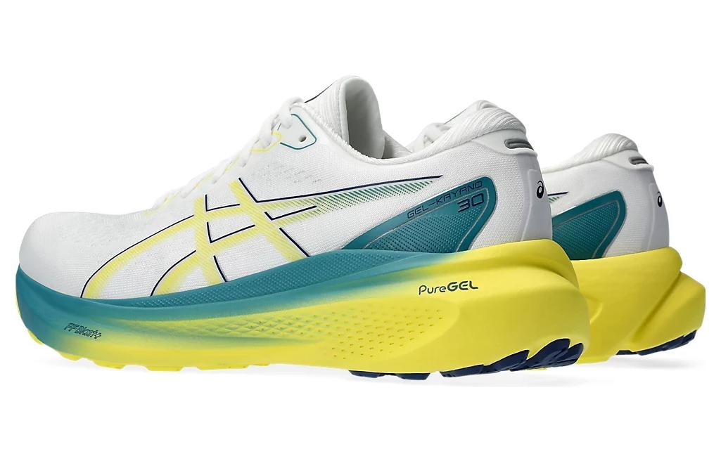 ASICS Gel-Kayano 30 White Yellow — фото 1