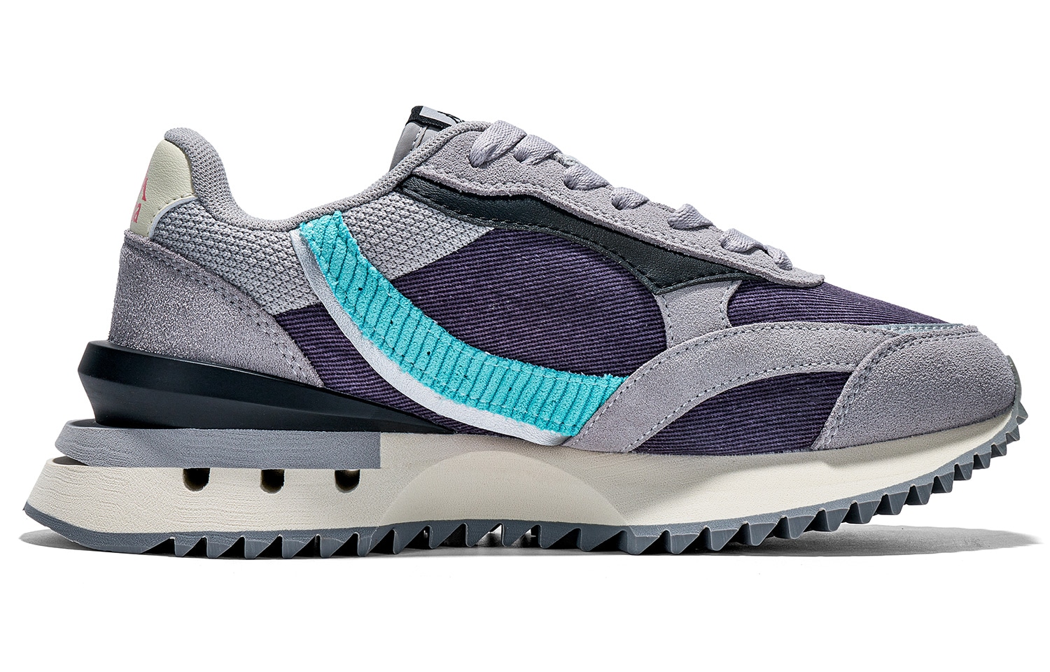 Kappa Retro Running Shoes Purple Grey Blue — фото 1