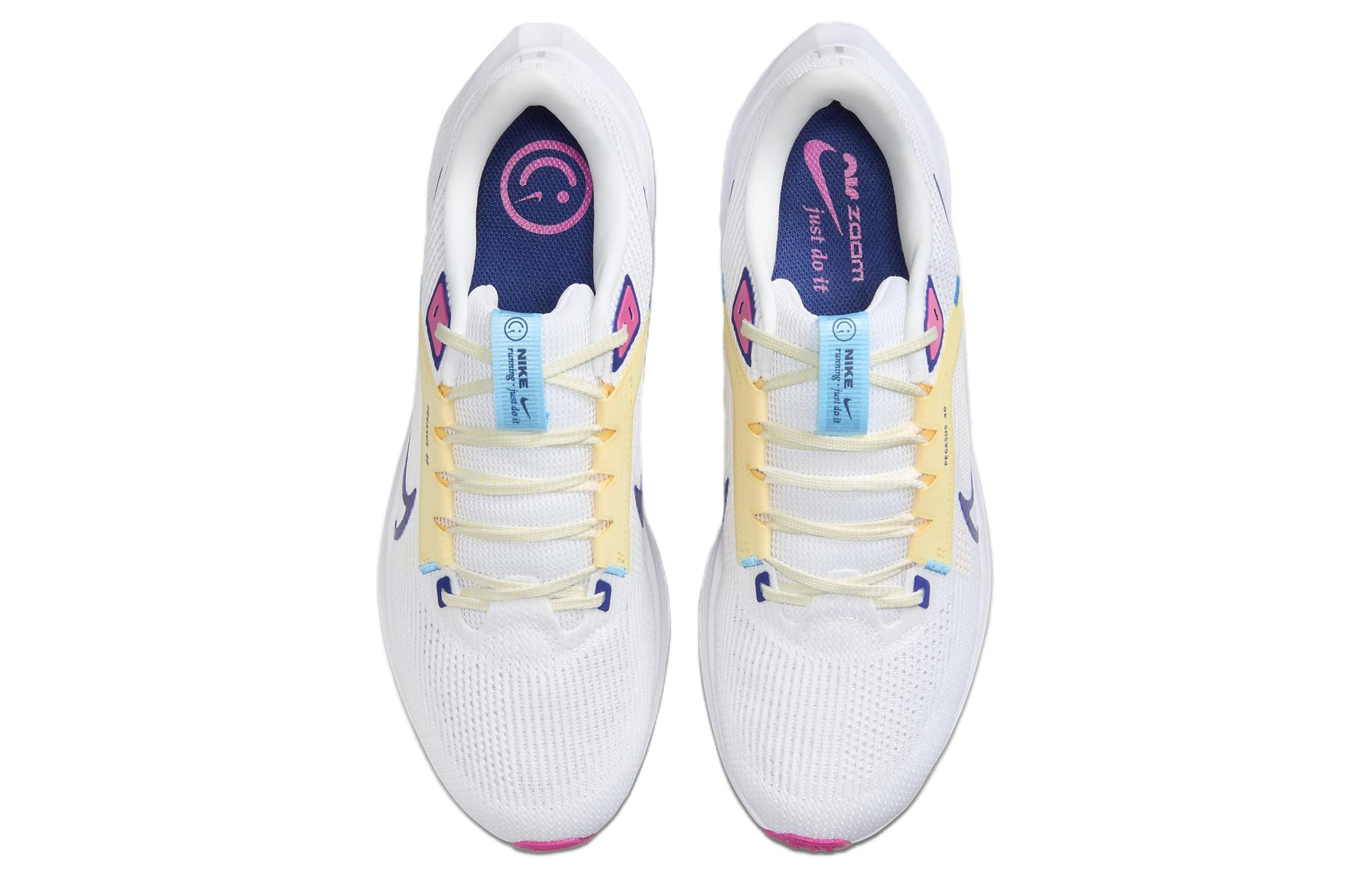 Nike Air Zoom Pegasus 40 White Blue — фото 3