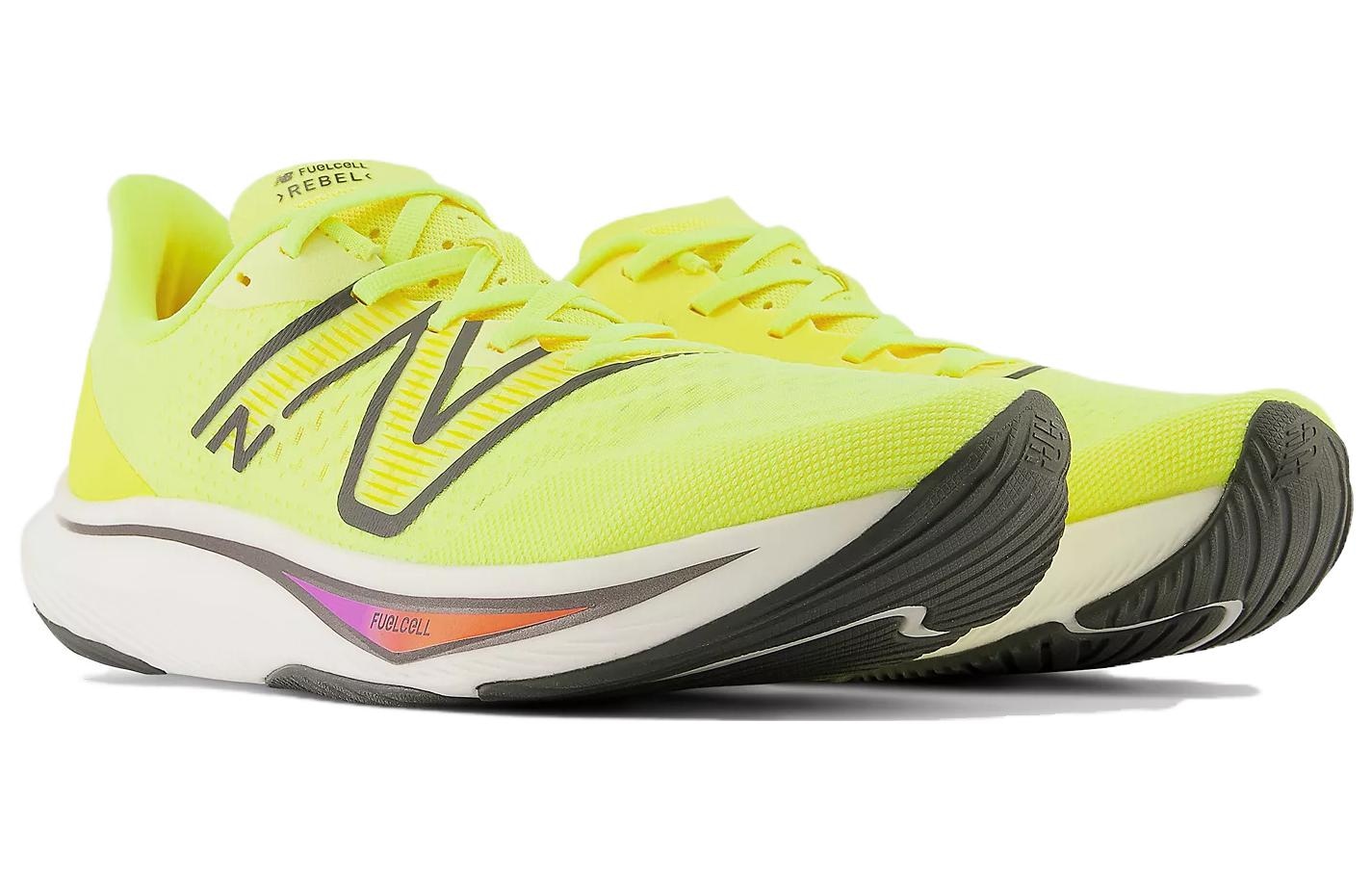 New Balance FuelCell Rebel v3 Yellow White — фото 2