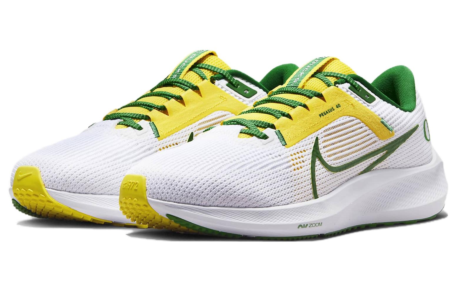 Nike Air Zoom Pegasus 40 White Yellow Green — фото 2