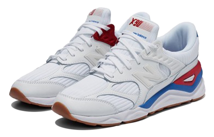 New Balance X-90 White Blue Red — фото 2