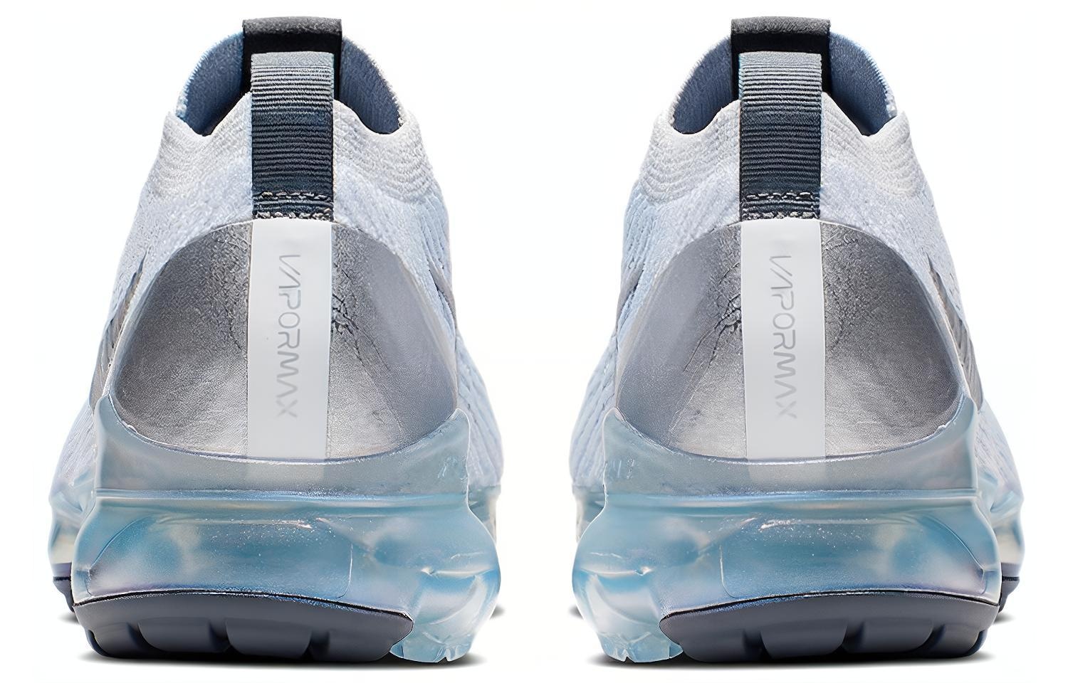 Nike VaporMax Flyknit 3.0 White Silver — фото 4