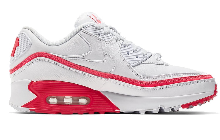Nike UNDEFEATED x Nike Air Max 90 White Red — фото 1