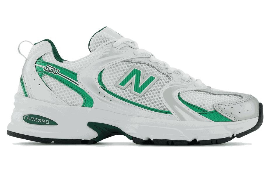 New Balance 530 White Green — фото 1