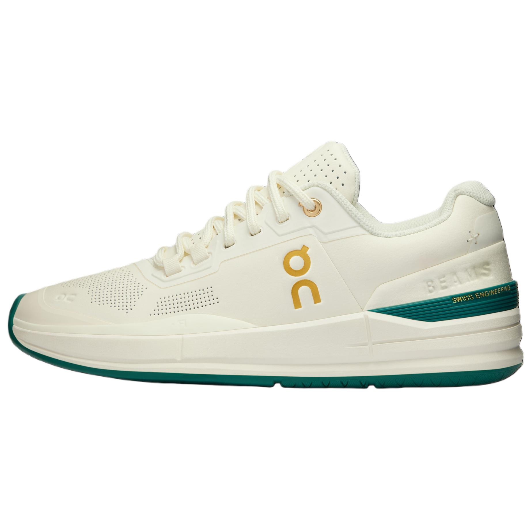 On昂跑 beams x On THE ROGER White Green
