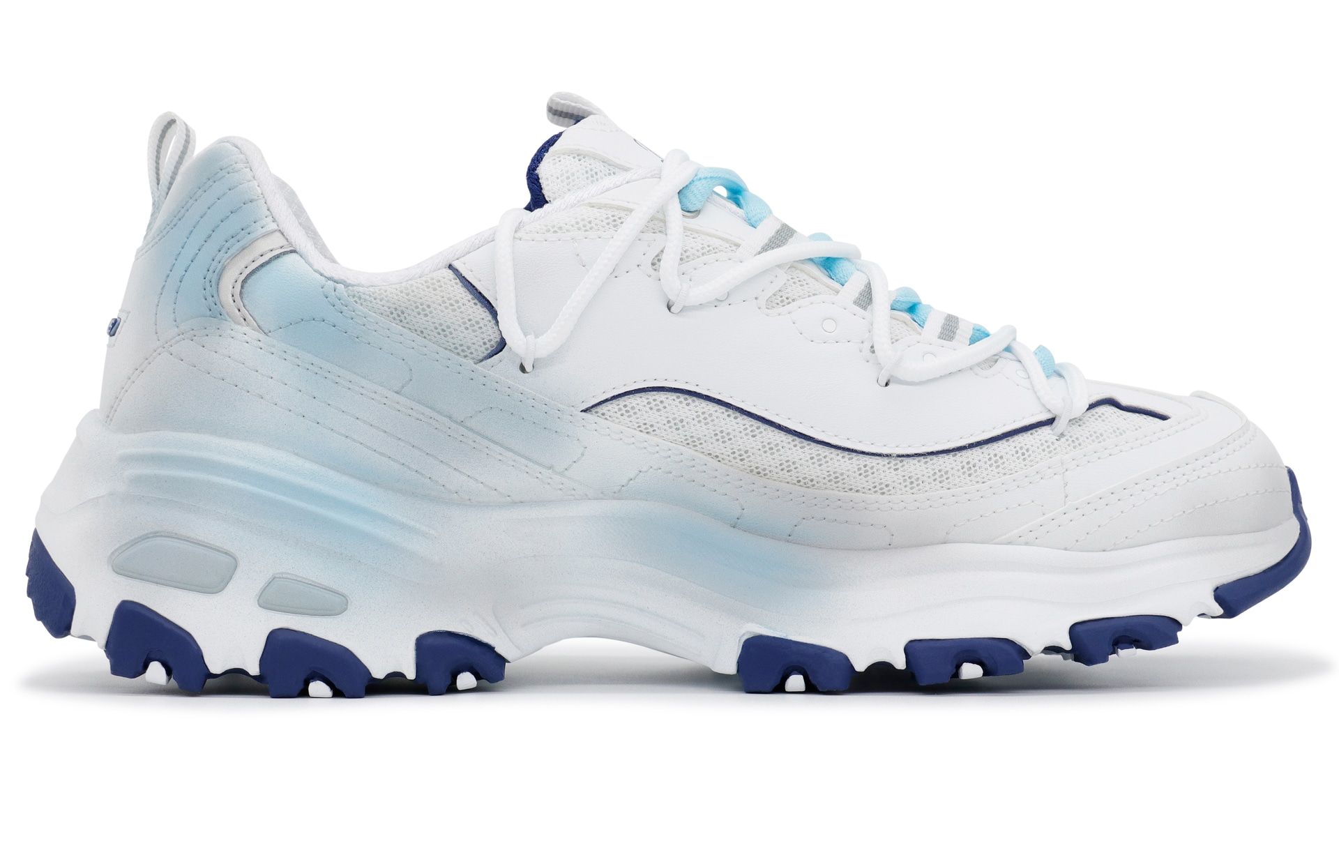Skechers D'LITES 1.0 White Blue — фото 1
