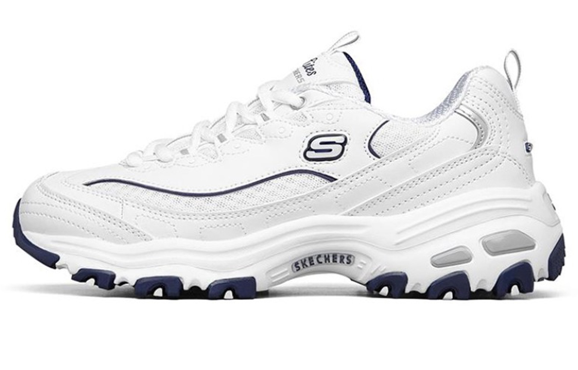 Skechers D'LITES 1.0 White Blue — фото 5