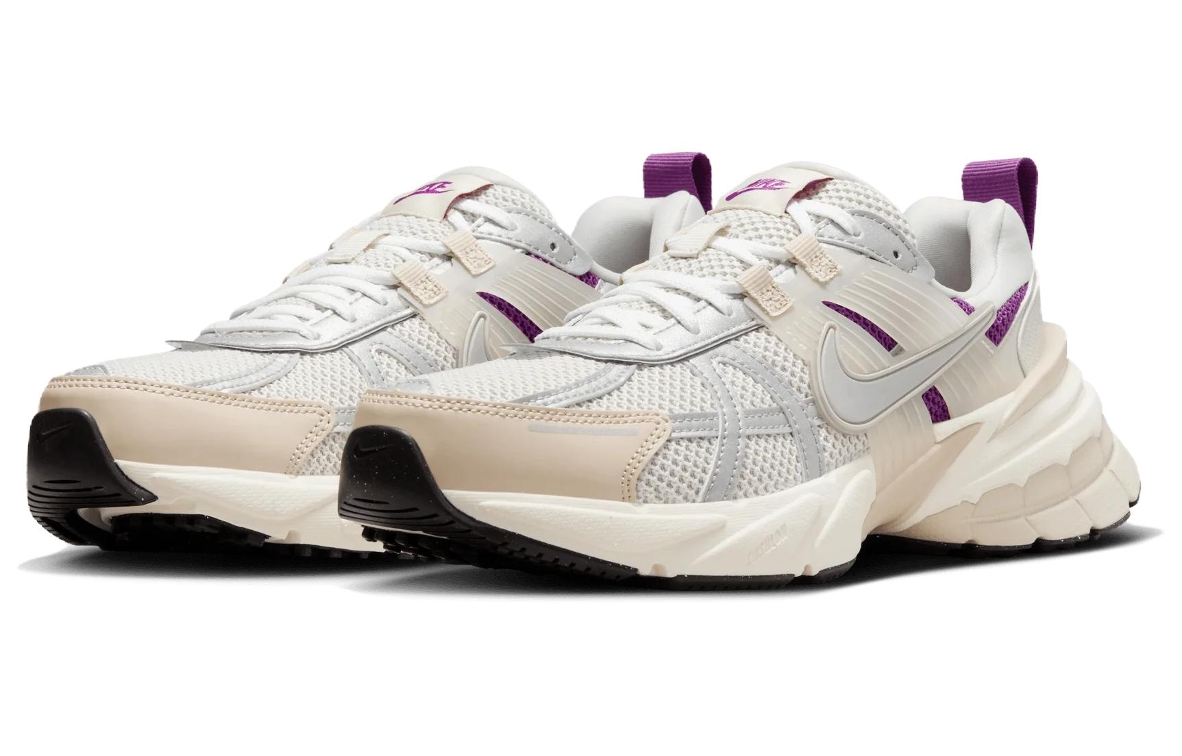 Nike V2K Run Silver White Purple — фото 2