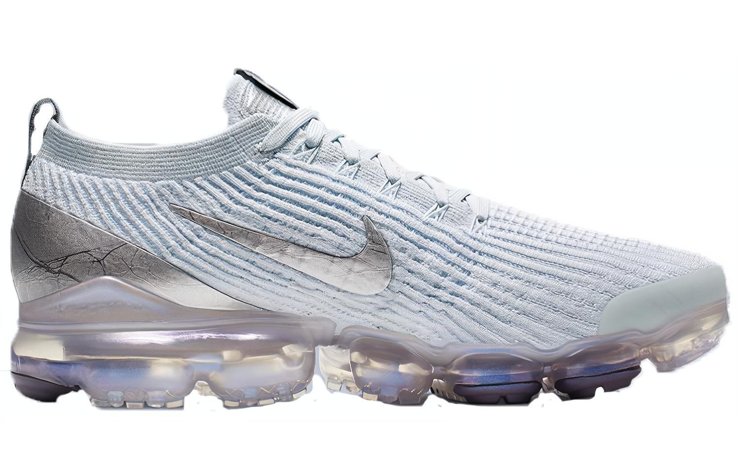 Nike VaporMax Flyknit 3.0 Silver — фото 1