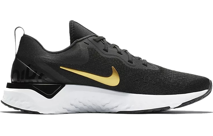 Nike Odyssey React Flyknit Black Gold — фото 1