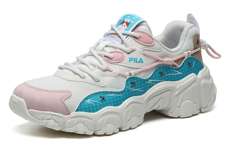 FILA Pepe Shimada x Fila Low Dad Sneakers White Blue — фото 1