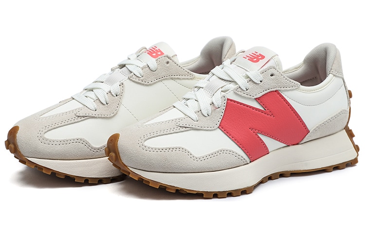New Balance 327 White Grey Red — фото 3
