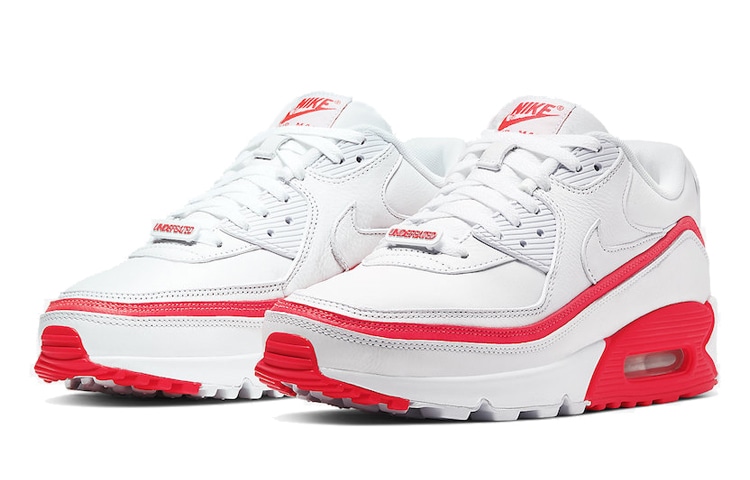 Nike UNDEFEATED x Nike Air Max 90 White Red — фото 2