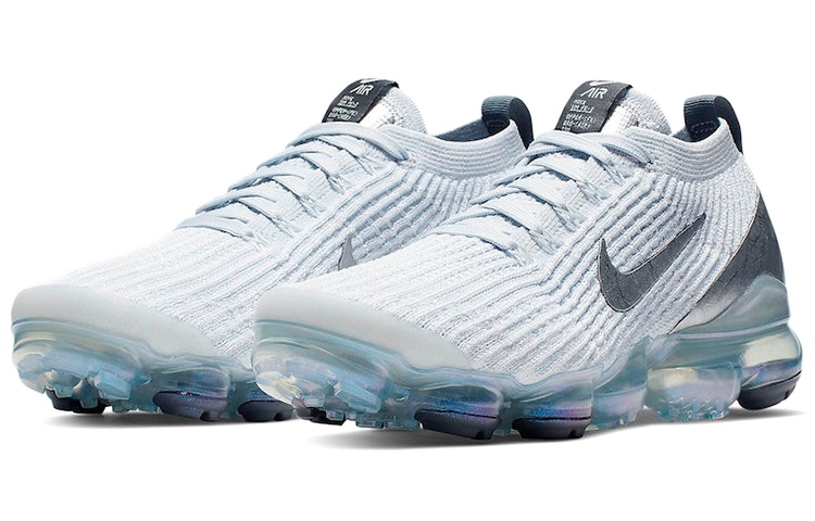 Nike VaporMax Flyknit 3.0 White Silver — фото 2