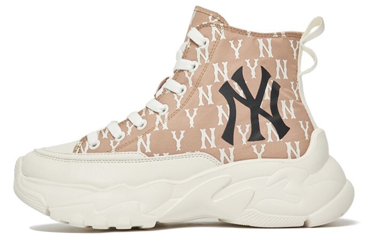 MLB High Top Dad Sneakers Beige