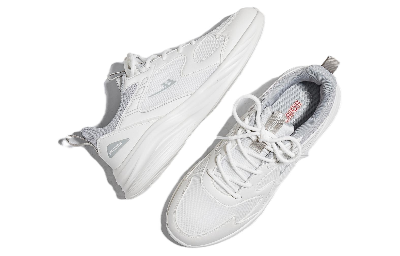 Warrior Low-Top Running Shoes White Grey — фото 3