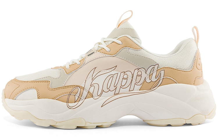 Kappa/卡帕 Kappa Retro Dad Shoes White Light Yellow Brown