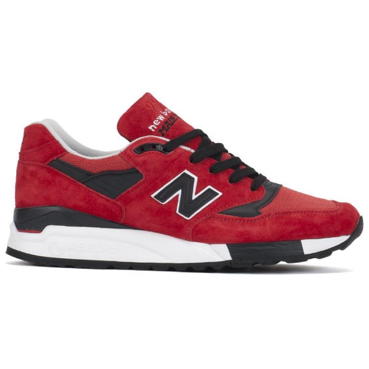 New Balance 998 Red Black — фото 1