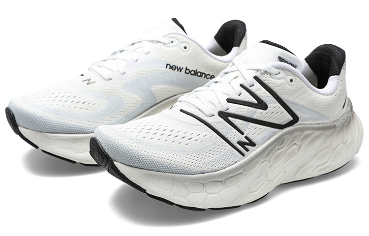 New Balance Fresh Foam X More V4 White Black — фото 2