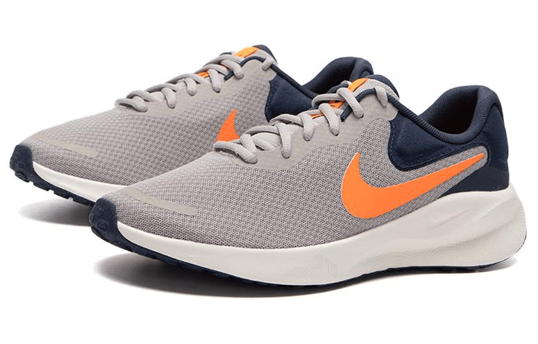 Nike Revolution 7 Grey Orange — фото 1