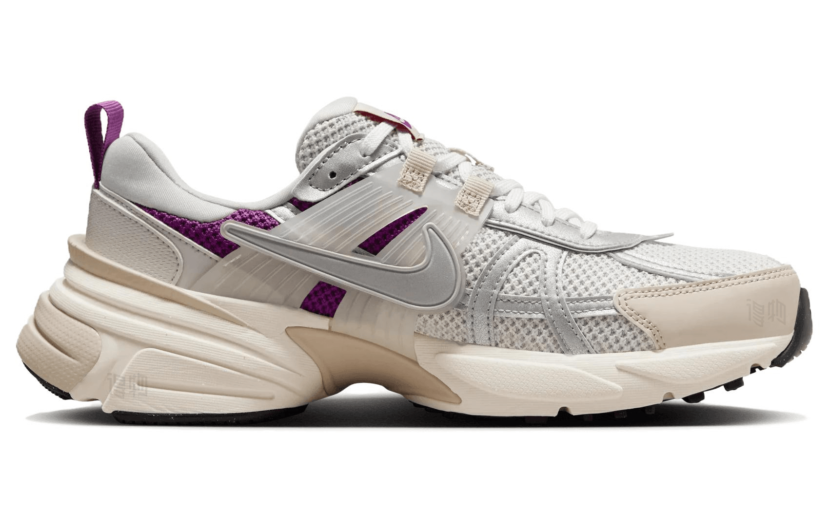 Nike V2K Run Silver White Purple — фото 1