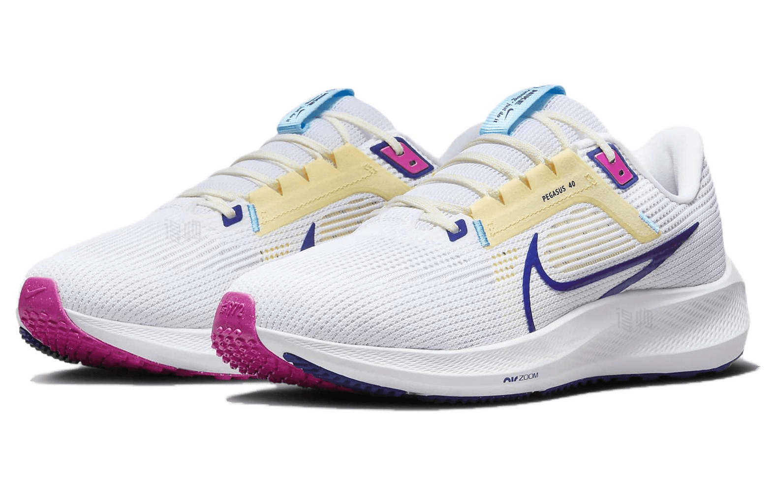Nike Air Zoom Pegasus 40 White Blue — фото 2