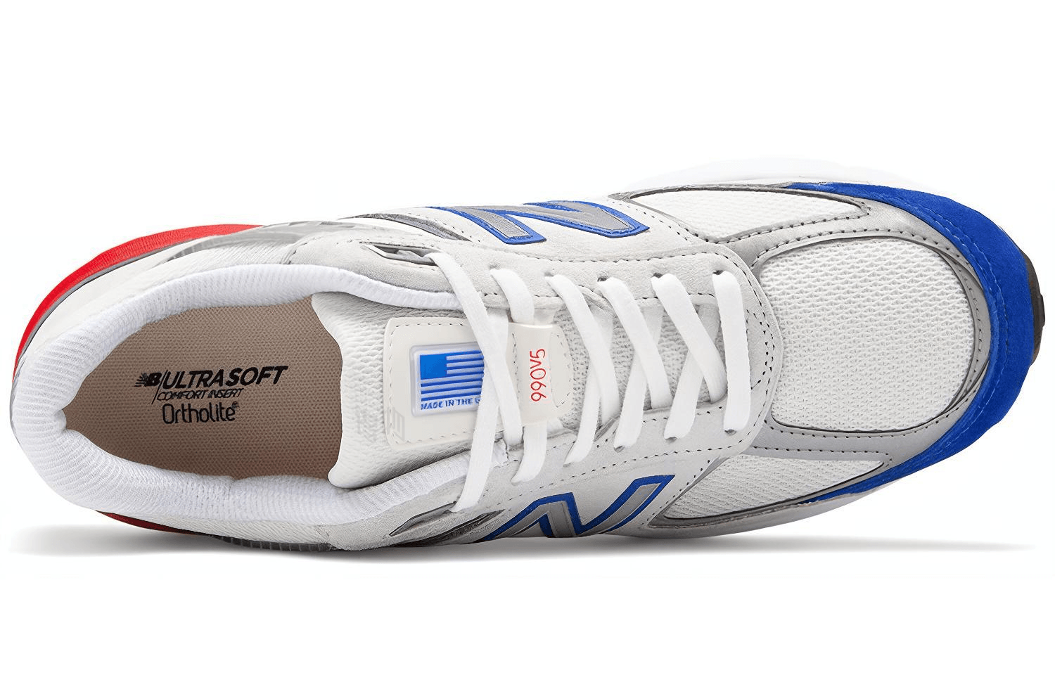 New Balance 990 V5 Blue Red — фото 2