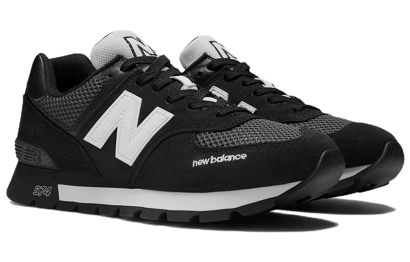 New Balance 574 Black White — фото 2