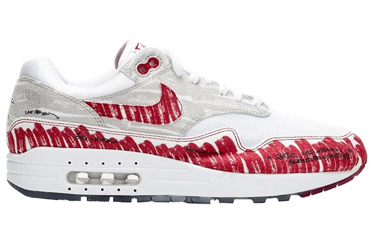 Nike Air Max 1 Tinker "Sketch" White — фото 1