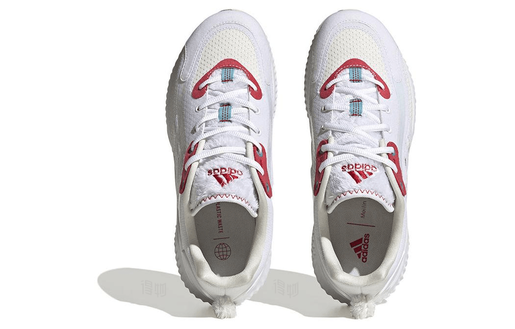 Adidas Jelly Bounce White Red — фото 3