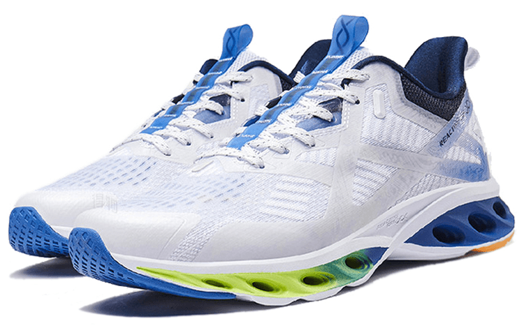 特步 Xtep Running Shoes White Blue — фото 1