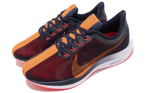 Nike Running Shoes Black Orange White — фото 3