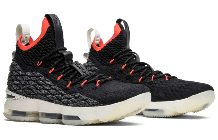 Nike Lebron 15 Black Bright Crimson — фото 2