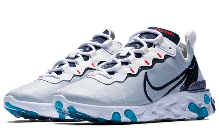 Nike React Element 55 Blue Grey — фото 2