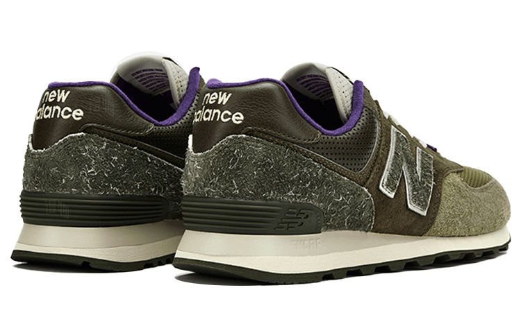 New Balance Sneakersnstuff x New Balance 574 Olive Green — фото 3