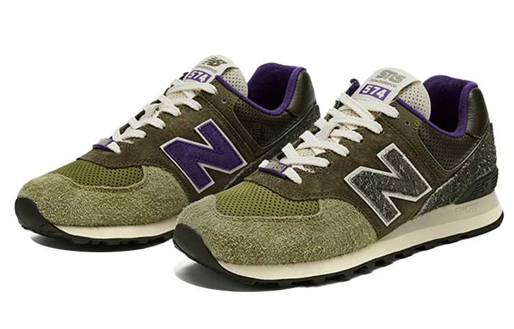 New Balance Sneakersnstuff x New Balance 574 Olive Green — фото 2