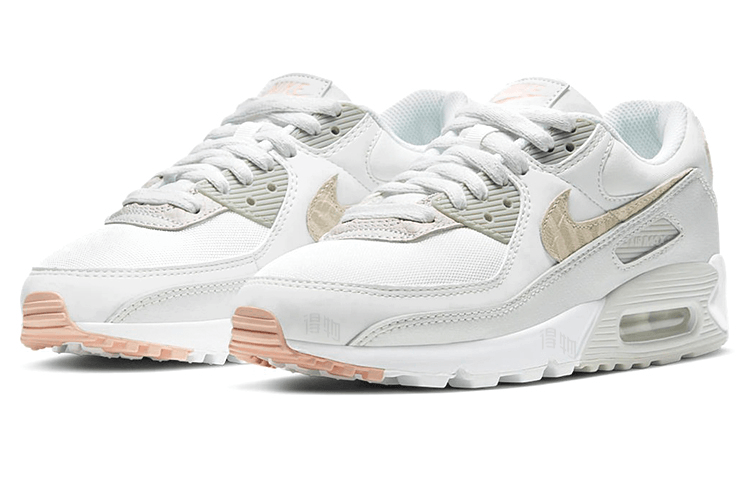 Nike Air Max 90 Grey White Pink — фото 2