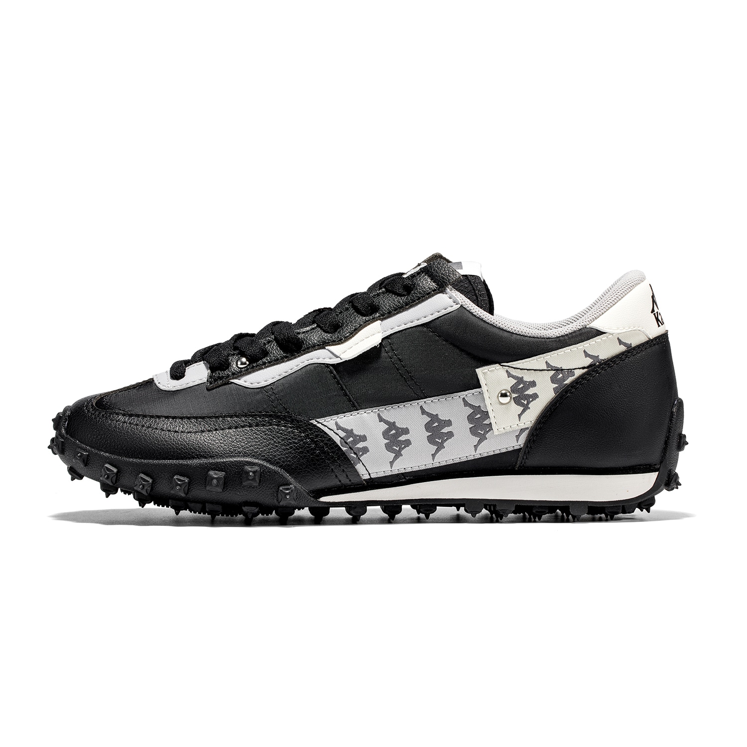 Kappa/卡帕 Kappa Retro Running Shoes Black White