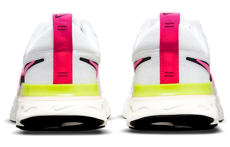 Nike React Infinity Run Flyknit 2 White Black Pink — фото 4