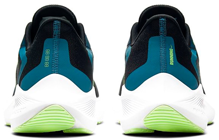 Nike Zoom Winflo 7 Black Blue Green — фото 4