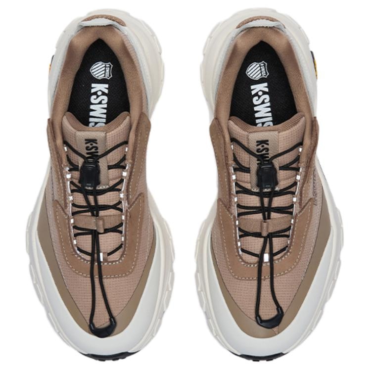 Kswiss Low Top Running Shoes Tofu White Sand Gravel Black — фото 2