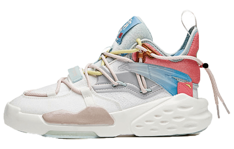 安踏 Anta Badao Palace Series Mid Casual Blue Pink