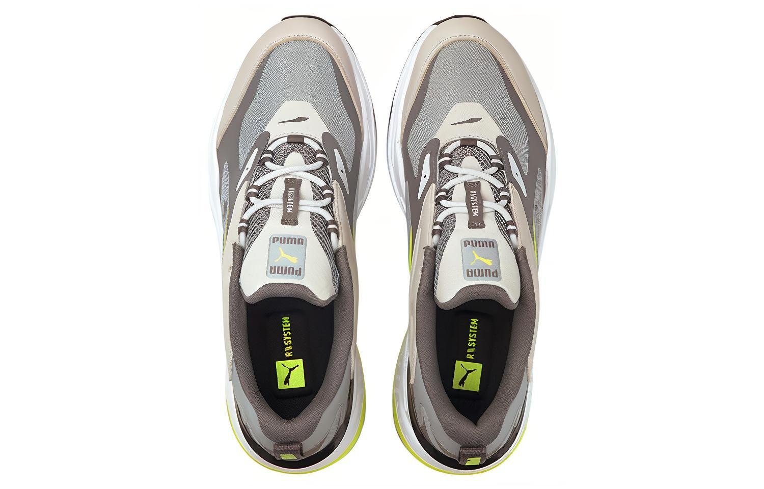 Puma RS-Fast Neon White Brown Yellow — фото 2