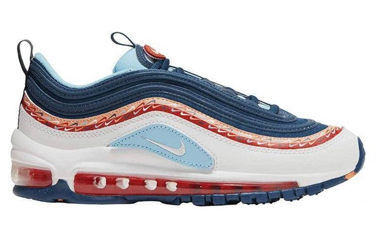 Nike Air Max 97 GS Blue Red — фото 1