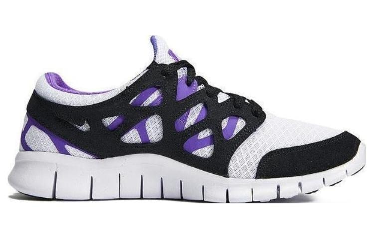 Nike Free Run 2.0 White Purple — фото 1