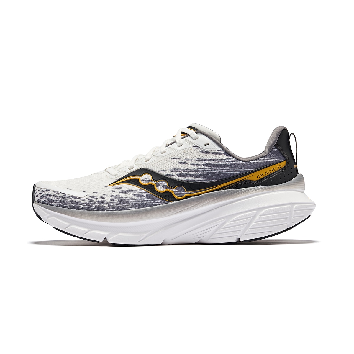 Saucony Guide 17 White Grey Black