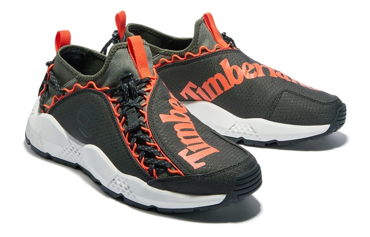 Timberland Low Top Running Shoes Black Green — фото 3